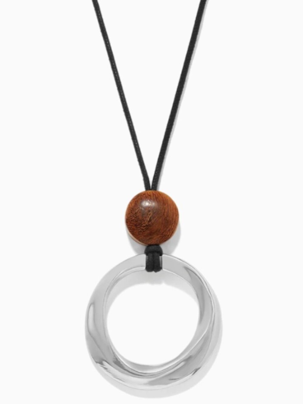 Brighton Cascade Rio Wood Ring Necklace